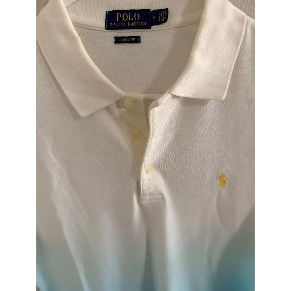 Polo Ralph Lauren Polo Shirt Mens Medium Blue Ombre Classic Fit Short Sleeve